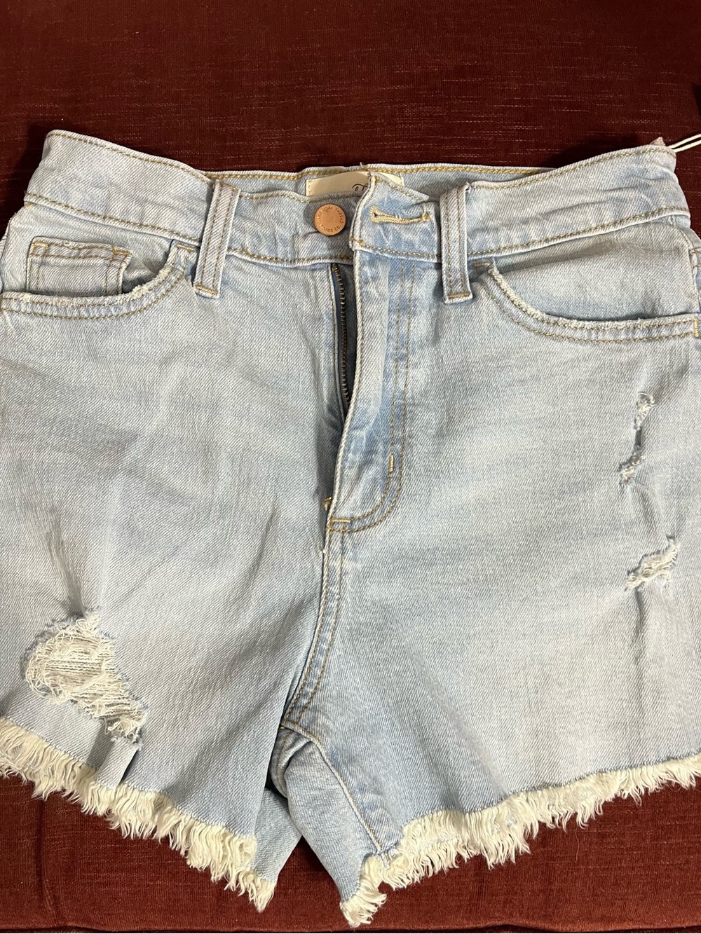 Universal Thread Light Blue Distressed Denim Cutoff Shorts